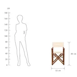 Regiestuhl HOLLYWOOD In Creme -Heimtextilien butlers regiestuhl hollywood in creme 3