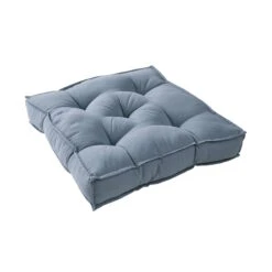 Sitzkissen L 40 X B 40cm SOLID In Blau -Heimtextilien butlers sitzkissen l 40 x b 40cm solid in blau 2