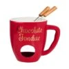 Tasse Mit 2 Gabeln CHOCOLATE FONDUE In Rot 1 Tasse Mit 2 Gabeln CHOCOLATE FONDUE In Rot -Heimtextilien butlers tasse mit 2 gabeln chocolate fondue in rot