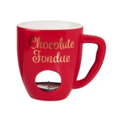Tasse Mit 2 Gabeln CHOCOLATE FONDUE In Rot -Heimtextilien butlers tasse mit 2 gabeln chocolate fondue in rot 3