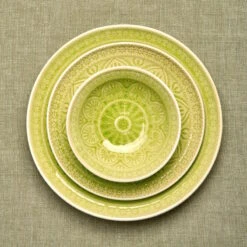 Teller Ø25cm SUMATRA In Hellgrün 11 Teller Ø25cm SUMATRA In Hellgrün -Heimtextilien butlers teller o25cm sumatra in hellgrun 2