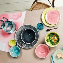 Teller Ø25cm SUMATRA In Hellgrün 13 Teller Ø25cm SUMATRA In Hellgrün -Heimtextilien butlers teller o25cm sumatra in hellgrun 4