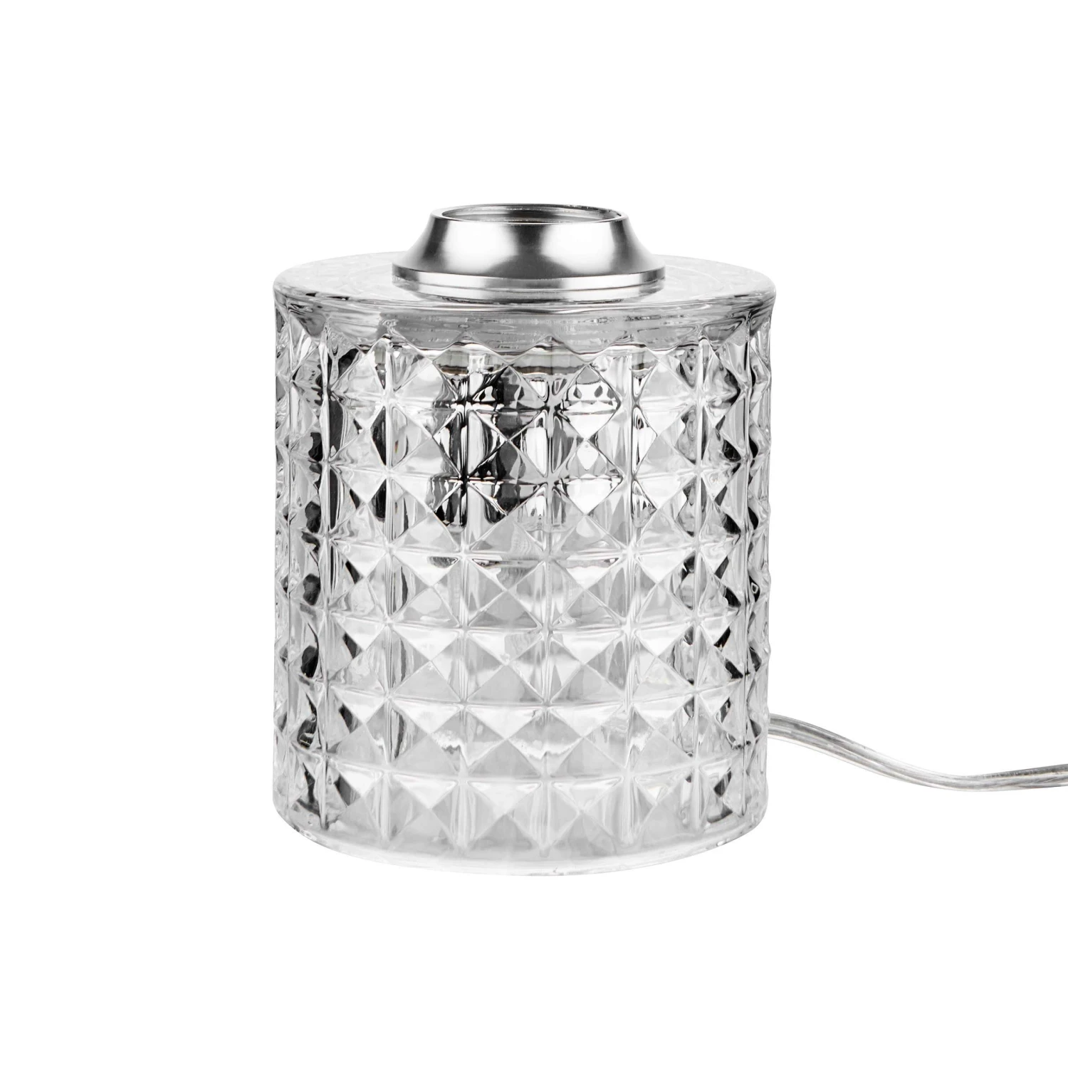 Tischleuchte Glas Ø11cm STILO In Transparent 6 Tischleuchte Glas Ø11cm STILO In Transparent – Bild 4