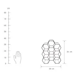 Weinregal Für 9 Flaschen L 36 X H 30cm CUBICLE In Schwarz -Heimtextilien butlers weinregal fur 9 flaschen l 36 x h 30cm cubicle in schwarz 3
