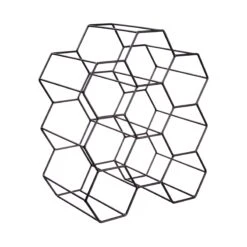 Weinregal Für 9 Flaschen L 36 X H 30cm CUBICLE In Schwarz -Heimtextilien butlers weinregal fur 9 flaschen l 36 x h 30cm cubicle in schwarz 5