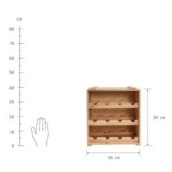 Weinregal VINOTHEK In Natur -Heimtextilien butlers weinregal vinothek in natur 3