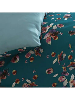 Cacharel Satin-Bettwäsche-Set "Aurore" In Petrol 11 Cacharel Satin-Bettwäsche-Set "Aurore" In Petrol -Heimtextilien cacharel satin bettwasche set aurore in petrol 3