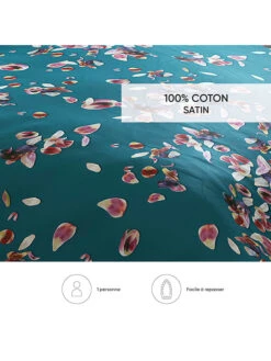 Cacharel Satin-Bettwäsche-Set "Aurore" In Petrol 13 Cacharel Satin-Bettwäsche-Set "Aurore" In Petrol -Heimtextilien cacharel satin bettwasche set aurore in petrol 5