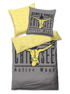 Chiemsee Renforcé-Bettwäsche-Set "Acapulco" In Grau/ Gelb -Heimtextilien chiemsee renforce bettwasche set acapulco in grau gelb 2