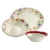 CreaTable Cornwall Garden Servier Set 3 Teilig In Bunt -Heimtextilien creatable creatable cornwall garden servier set 3 teilig in bunt