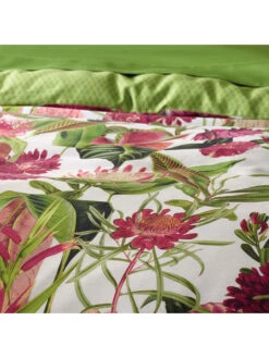 Satin-Spannbettlaken In Grün -Heimtextilien cxl by christian lacroix satin spannbettlaken in grun 2