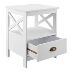 Beistelltisch Larsmo In Weiß (H)54cm (B)40cm (T)35cm 12 Beistelltisch Larsmo In Weiß (H)54cm (B)40cm (T)35cm -Heimtextilien en casa beistelltisch larsmo in weiss h 54cm b 40cm t 35cm 3