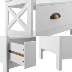 Beistelltisch Larsmo In Weiß (H)54cm (B)40cm (T)35cm 15 Beistelltisch Larsmo In Weiß (H)54cm (B)40cm (T)35cm -Heimtextilien en casa beistelltisch larsmo in weiss h 54cm b 40cm t 35cm 6