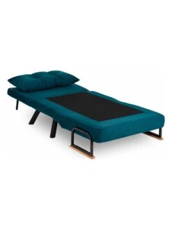 Schlafsessel "Sando" In Petrol - (B)60 X (H)78 X (T)78 Cm -Heimtextilien evila schlafsessel sando in petrol b 60 x h 78 x t 78 cm 3