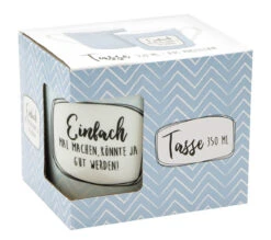 Tasse Einfach Machen Blau - 350ml -Heimtextilien geda labels tasse einfach machen blau 350ml 2