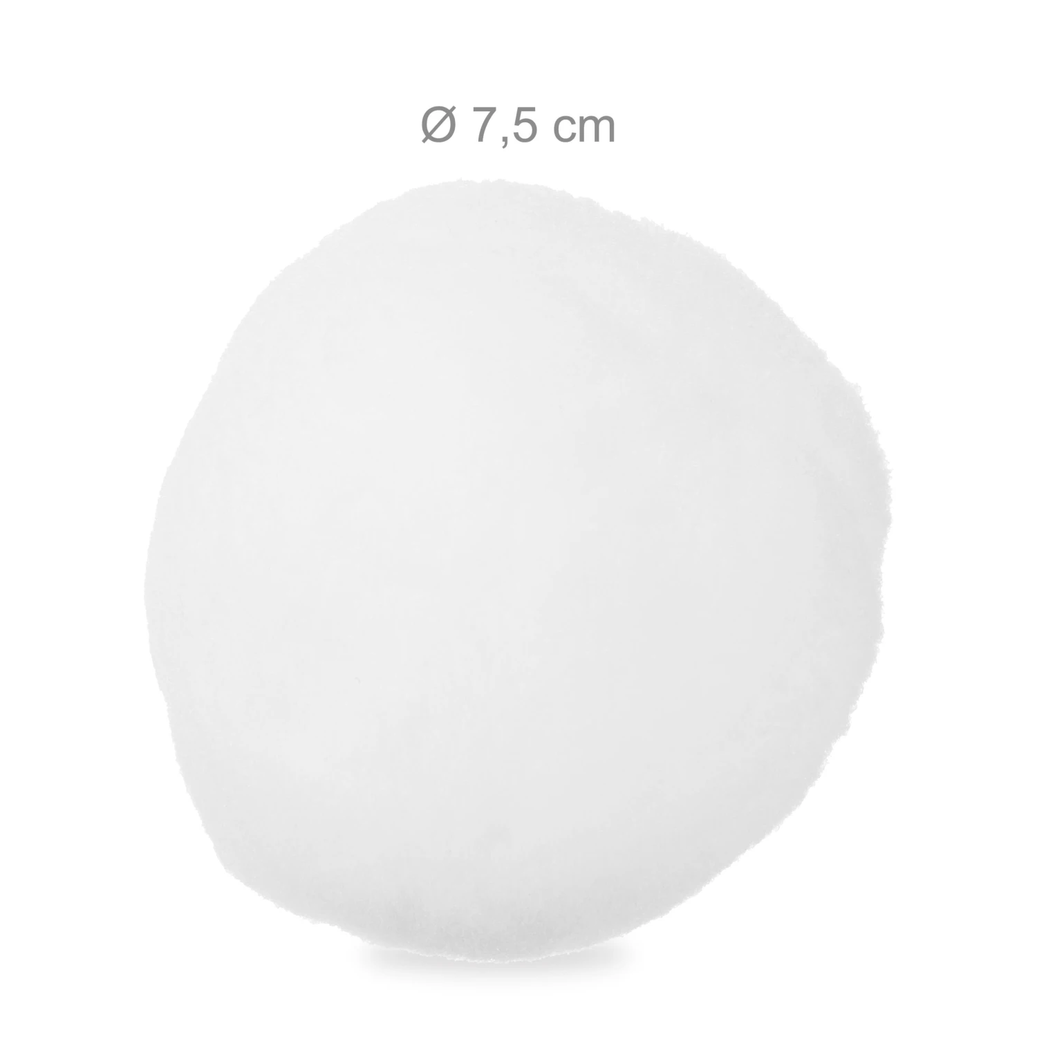 50x Künstliche Schneebälle In Weiß 5 50x Künstliche Schneebälle In Weiß – Bild 3