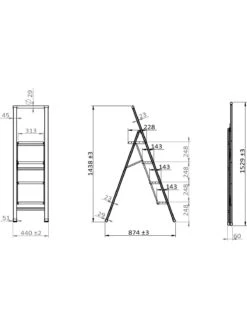 Wenko Alu-Design Klapptrittleiter 4-stufig Weiß In Weiß -Heimtextilien wenko alu design klapptrittleiter 4 stufig weiss in weiss 17
